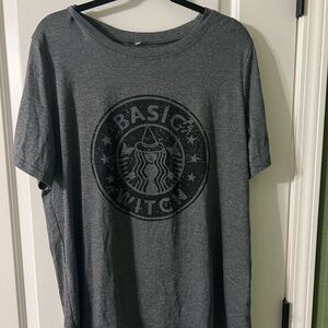 Classic Gray Crew Neck Tee